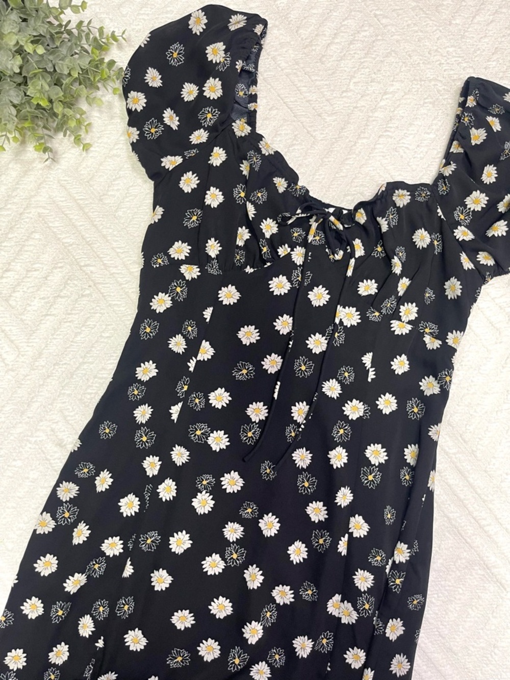 BP Black Floral Mini Dress - Size M